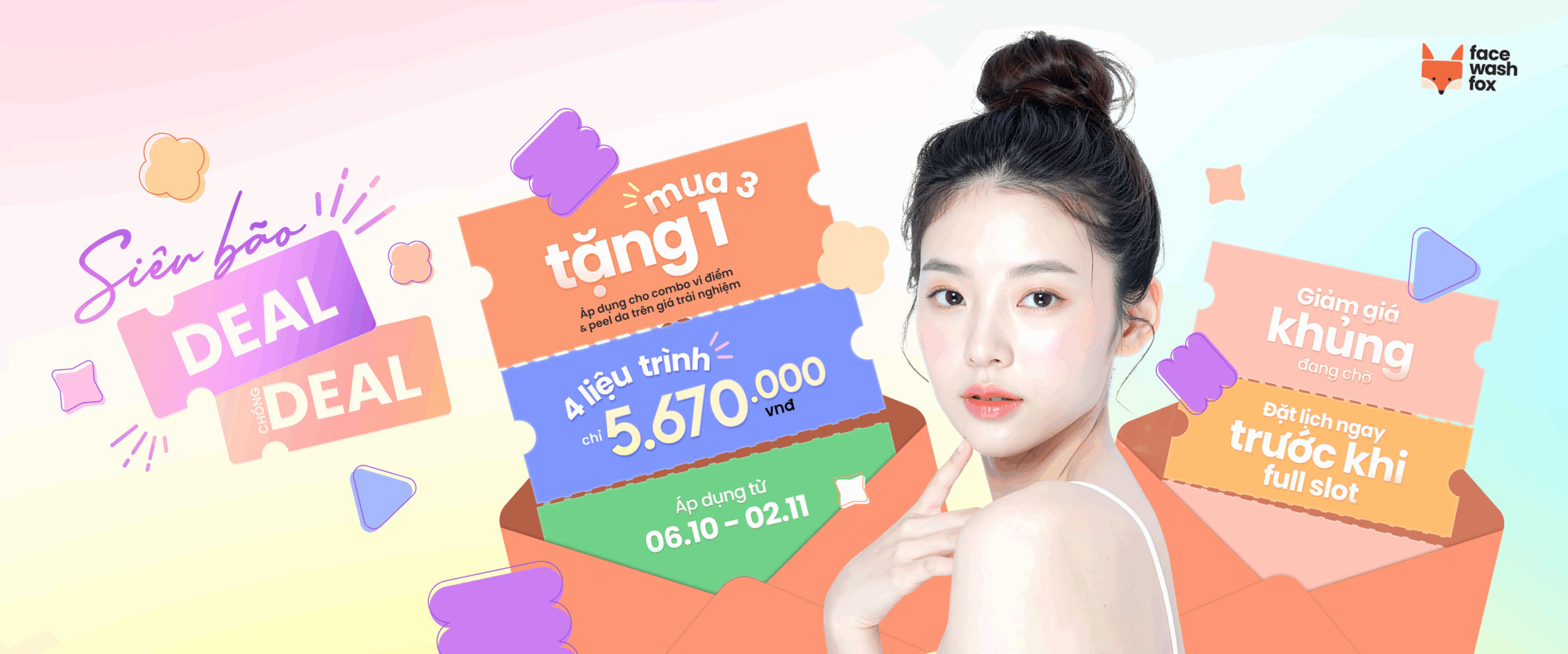 Ưu đãi hấp dẫn tại Face Wash Fox